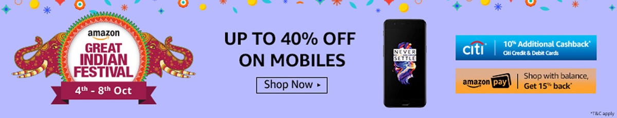 Amazon Great Indian Festival Sale - Mobile Phones